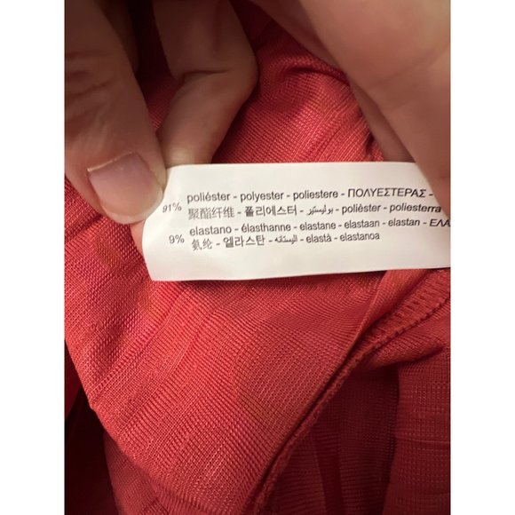 Zara Jacquard V-Neck Midi Dress M NWT - Picture 10 of 10